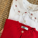 Cardigan rosso Mi Lucero x LA NUVOLA LAB I26107