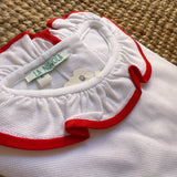 Polo LAB piquet colletto Pierrot profilo rosso