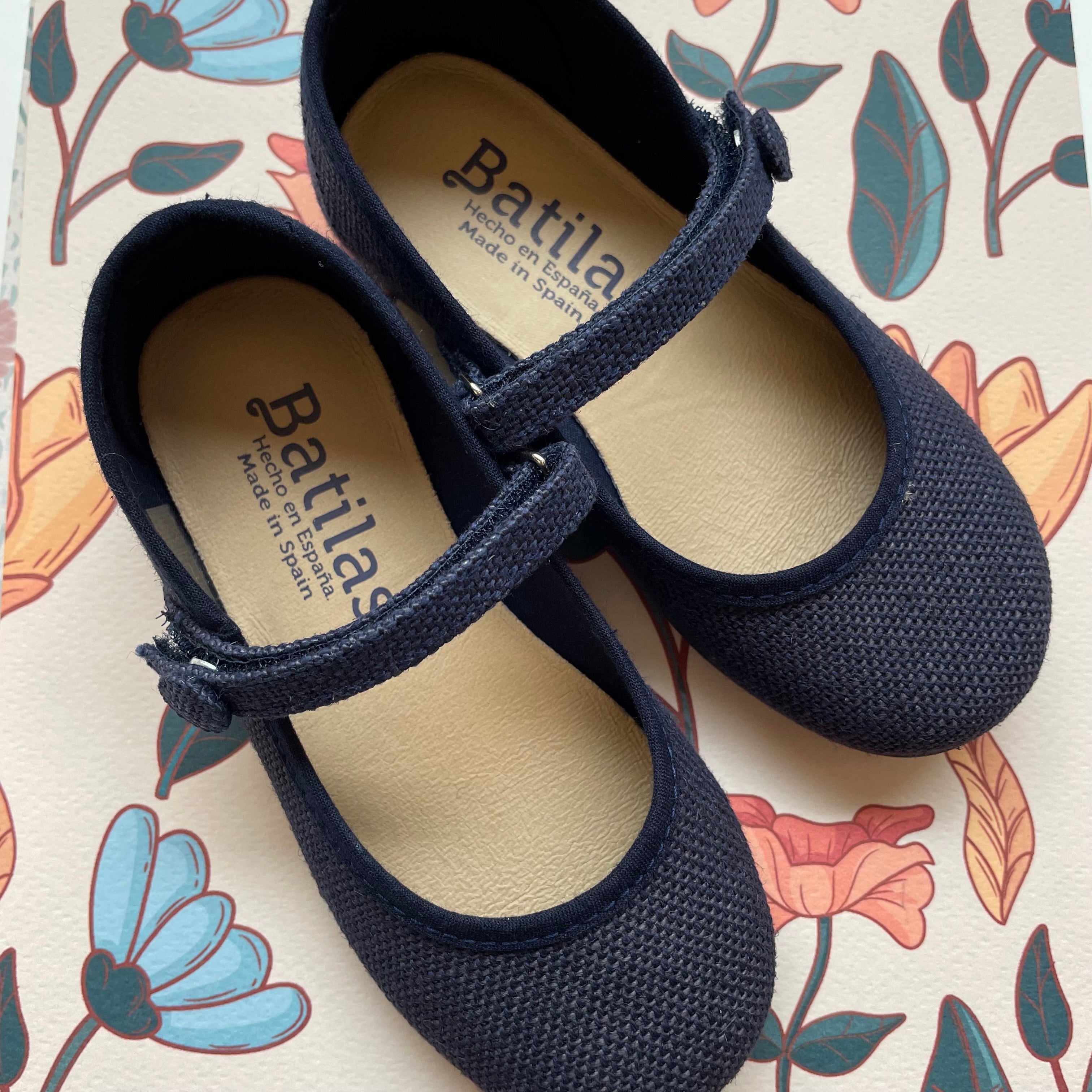 Scarpe ballerine in lino blu art 18331