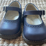 Ballerine pelle impunturate blu B3512