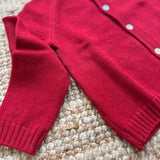 Cardigan Alenza girocollo bordeaux M0010BUR Kidiwi