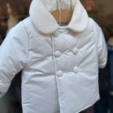 Piumino con dettagli in velluto latte 564007111 La Mascot