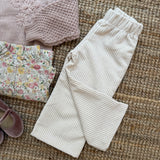 Pantalone gaucho Magil velluto a coste latte IN25063