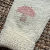 Completo cardigan e ghettine fungo intarsiato I Ferrarini 2511/402 2511/403