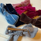 Molletta clip LAB fiocco in velluto piccolo