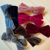 Molletta clip LAB fiocco in velluto piccolo