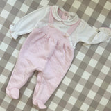 Tutina salopette rosa DBI25109