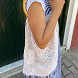 Borsa LAB vintage selection crochet color burro