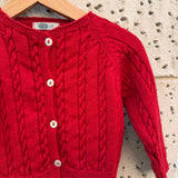 Cardigan trecce rosso Mi Lucero x LA NUVOLA LAB 26295