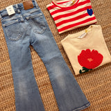 Jeans stretch mid rise skinny flaire lavaggio celeste Noelia LTB