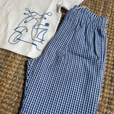 Bermuda vichy bianco e blu La Mascot 55/2303717