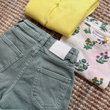 Shorts in denim oliva high rise Elida LTB