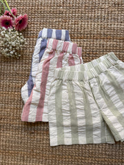 Shorts rigoni verde salvia e bianco Pigeon 26SUMSHW