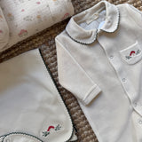 Tutina in ciniglia sabbia con funghetto TS53G BabyGi