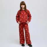 Pantalone Compania Fantastica velluto a costine fantasia bocche 11411