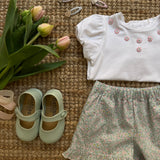 T-shirt in jersey ricamo fiori Malvi & Co S26I115CAJJ