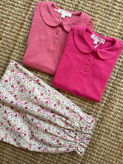 Polo con colletto rotondo fucsia Mariella Ferrari CAI9