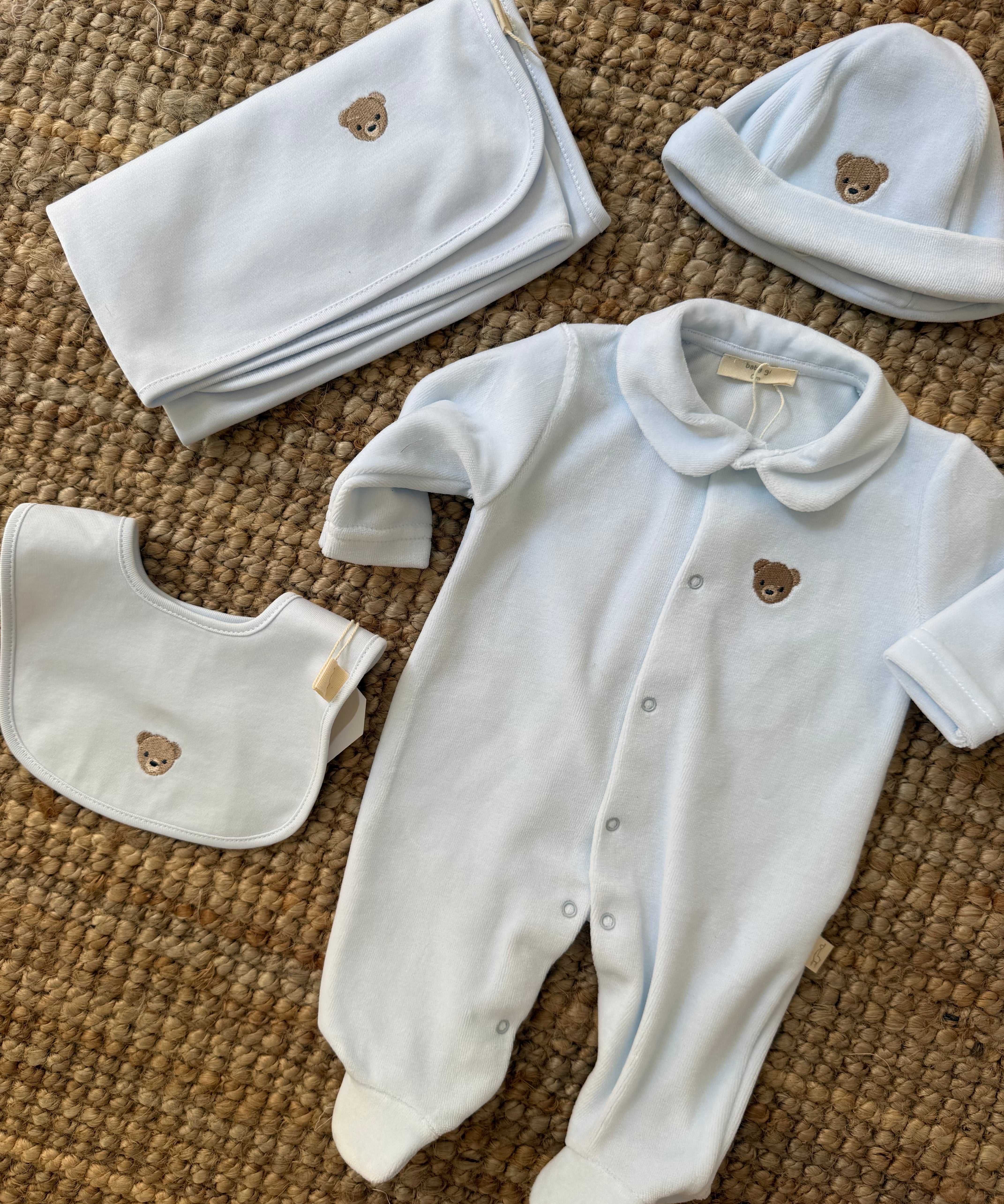 Bavaglino azzurro orsetto BEAR24 BabyGi