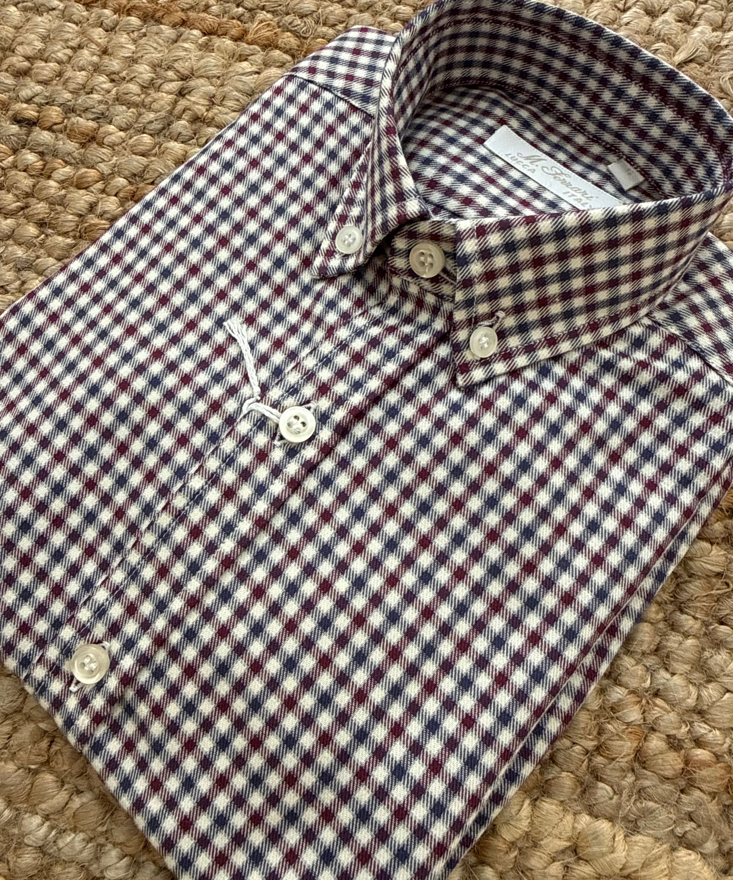 Camicia botton down quadretto Mariella Ferrari BOYA1
