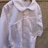 Grembiule LAB bianco con collo tondo