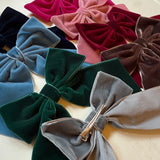 Molletta clip LAB fiocco in velluto grande