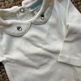 Body LAB newborn colletto ricamato ghiande