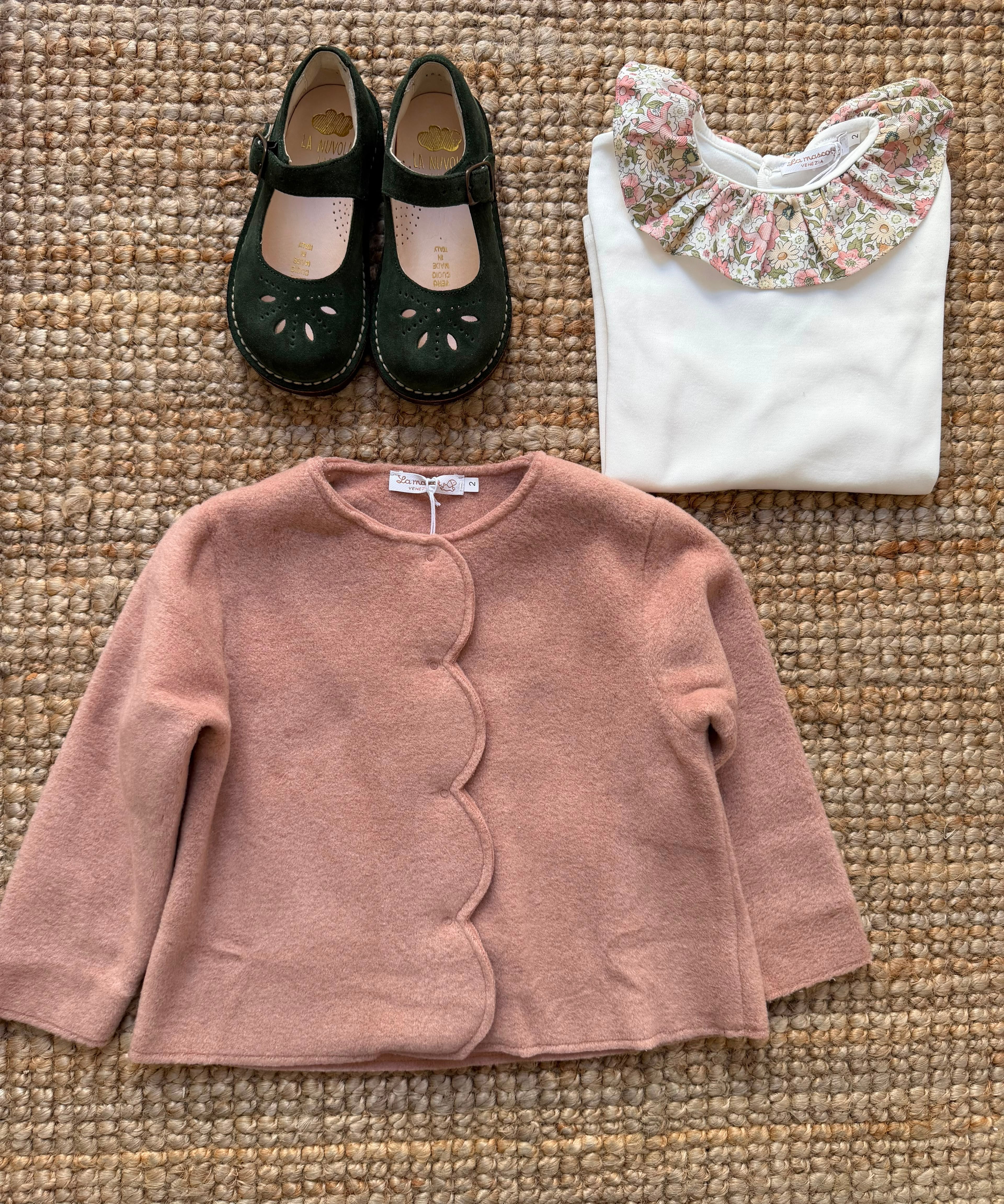 Giacchina cardigan cappe in micro pile rosa La Mascot 561803312