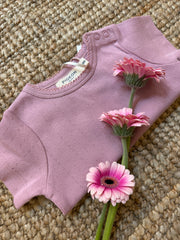 T-shirt mezza manica lavorazione pointelle rosa Pigeon 26POIT