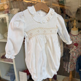 Pagliaccetto collo frill ricamo smock B9025 Tartaleta