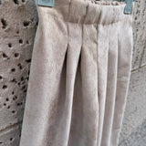 Pantalone palazzo LAB Ginny in velluto a microcostine sabbia con pences