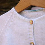 Cardigan girocollo panna Mi Lucero x LA NUVOLA LAB I25293