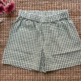 Shorts vichy verde e bianco Pigeon 26SUMSHC
