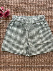 Shorts vichy verde e bianco Pigeon 26SUMSHC