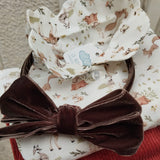 Camicetta LAB Clizia bosco con colletto petalo a manica lunga