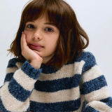 Maglione righe blu e latte Compania Fantastica 10302