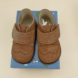 Suede leather shoes strap sand B2138