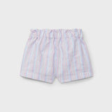 Shorts righine pastello con fiocchetti DK339