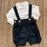 Bermuda con bretelle LAB tartan blackwatch