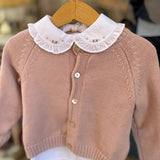 Cardigan Alenza girocollo rosa M0010PINK Kidiwi