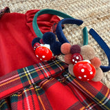 Abito LAB tartan e velluto