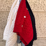 Cardigan trecce rosso Mi Lucero x LA NUVOLA LAB 26295