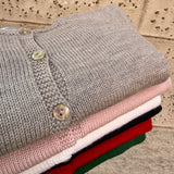 Cardigan girocollo tortora Mi Lucero x LA NUVOLA LAB 24064
