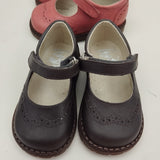 Smoke Grey Leather Ballet Flats B2303