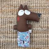 Pupazzo LUPO mis. grande - Tessuti e Vissuti capsule x LANUVOLALAB