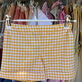 Bermuda LAB unisex vichy giallo e bianco