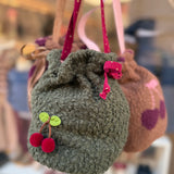Borsa bucket LAB teddy ciliegie