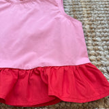 Top bicolor rosso e rosa Compania Fantastica 11421