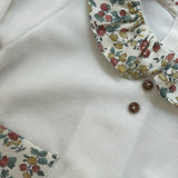 Pink crewneck cardigan newborn Mi Lucero x LA NUVOLA LAB I24064