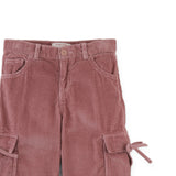 Pantalone rosa in velluto a costine con tasche laterali Gingersnaps GPA0564