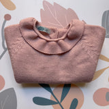 Maglioncino colletto frill rosa Mi Lucero x LA NUVOLA LAB I25271